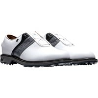 FootJoy Men's Premiere Series Packard BOA Spikeless Golf Shoes - Discontinued Style, White/Grey