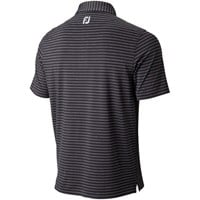 FootJoy Men's Athletic Fit ProDry Performance Classic Stripe Golf Polo, Black/Grey