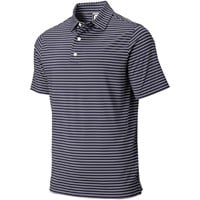 FootJoy Men's Athletic Fit ProDry Performance Classic Stripe Golf Polo, Navy/White