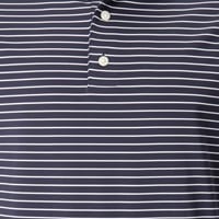 FootJoy Men's Athletic Fit ProDry Performance Classic Stripe Golf Polo, Navy/White