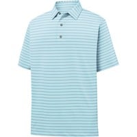 FootJoy Men's Athletic Fit ProDry Performance Classic Stripe Golf Polo, Green/White