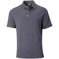 FootJoy Men's Athletic Fit ProDry Performance Classic Stripe Golf Polo, Navy/White