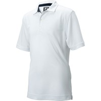 FootJoy Junior Solid Pique Golf Polo, White