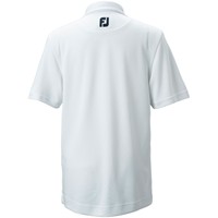 FootJoy Junior Solid Pique Golf Polo, White