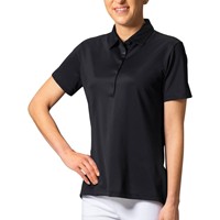 Greg Norman Women's Freedom Pique Golf Polo, Black