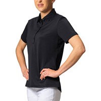 Greg Norman Women's Freedom Pique Golf Polo, Black