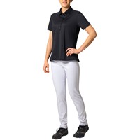 Greg Norman Women's Freedom Pique Golf Polo, Black