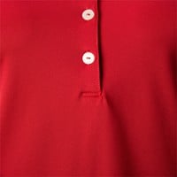 Greg Norman Women's Freedom Pique Golf Polo, Red