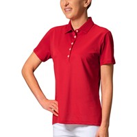 Greg Norman Women's Freedom Pique Golf Polo, Red