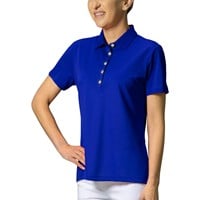 Greg Norman Women's Freedom Pique Golf Polo, Royal