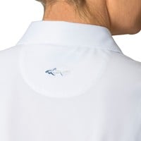 Greg Norman Women's Freedom Pique Golf Polo, White