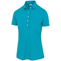 Greg Norman Women's Freedom Pique Golf Polo, Blue/Blue