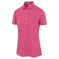 Greg Norman Women's Freedom Pique Golf Polo, Pink/White