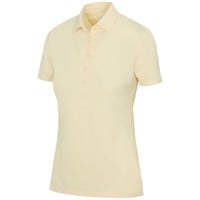Greg Norman Women's Freedom Pique Golf Polo, Yellow/White