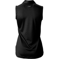 Greg Norman Women's Freedom Pique Sleeveless Golf Polo, Black