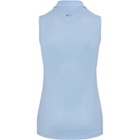 Greg Norman Women's Freedom Pique Sleeveless Golf Polo, Blue Grey