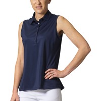 Greg Norman Women's Freedom Pique Sleeveless Golf Polo, Navy