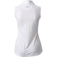 Greg Norman Women's Freedom Pique Sleeveless Golf Polo, White