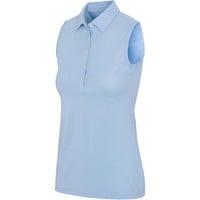 Greg Norman Women's Freedom Pique Sleeveless Golf Polo, Blue Grey