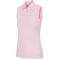 Greg Norman Women's Freedom Pique Sleeveless Golf Polo, Hot Pink