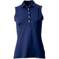 Greg Norman Women's Freedom Pique Sleeveless Golf Polo, Navy