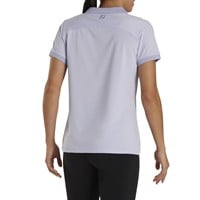 FootJoy Women's Mini Stripe Open Collar Golf Polo, Lavender
