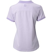 FootJoy Women's Mini Stripe Open Collar Golf Polo, Lavender