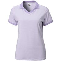 FootJoy Women's Mini Stripe Open Collar Golf Polo