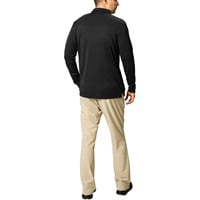 TGW Men's Solid Long Sleeve Golf Polo, Black