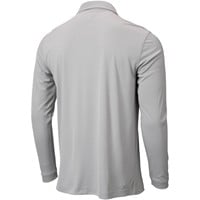 TGW Men's Solid Long Sleeve Golf Polo, Grey