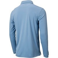 TGW Men's Solid Long Sleeve Golf Polo, Light Blue