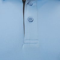 TGW Men's Solid Long Sleeve Golf Polo, Light Blue
