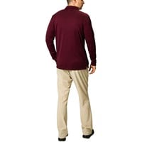 TGW Men's Solid Long Sleeve Golf Polo, Maroon