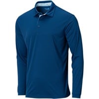 TGW Men's Solid Long Sleeve Golf Polo, Navy