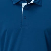 TGW Men's Solid Long Sleeve Golf Polo, Navy