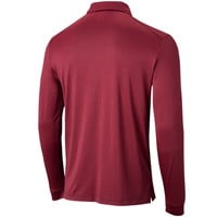 Callaway Men's Fine Line Stripe Long Sleeve Golf Polo, Cardinal