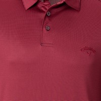 Callaway Men's Fine Line Stripe Long Sleeve Golf Polo, Cardinal