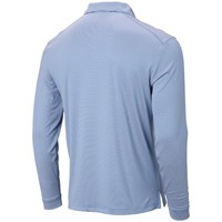 Callaway Men's Fine Line Stripe Long Sleeve Golf Polo, Light Blue