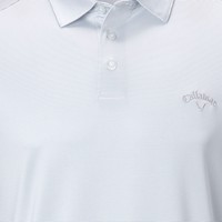 Callaway Men's Fine Line Stripe Long Sleeve Golf Polo, White