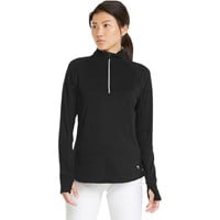 Puma Women's Gamer 1/4 Zip Golf Pullover, Black