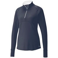 Puma Women's Gamer 1/4 Zip Golf Pullover, Navy