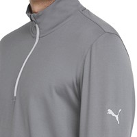 Puma Men's Gamer 1/4 Zip Golf Pullover, Grey