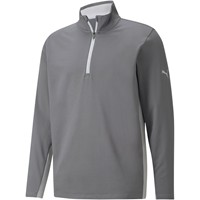 Puma Men's Gamer 1/4 Zip Golf Pullover, Grey
