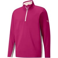 Puma Men's Gamer 1/4 Zip Golf Pullover, Pink