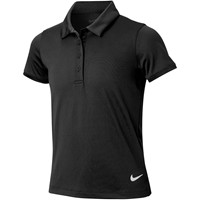 NIKE Junior Solid Victory Golf Polo, Black