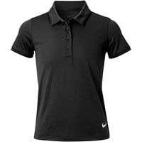 NIKE Junior Solid Victory Golf Polo, Black
