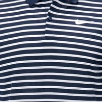 NIKE Men's Victory Stripe Golf Polo, Navy/White