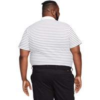 NIKE Men's Victory Stripe Golf Polo, White/Black