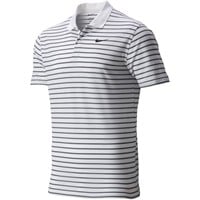 NIKE Men's Victory Stripe Golf Polo, White/Black