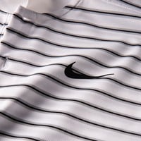 NIKE Men's Victory Stripe Golf Polo, White/Black